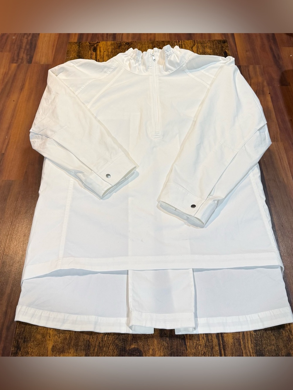 Athleta Women’s 2X White Half Zip Windbreaker Jacket Lightweight Athleisure Run - Picture 2 of 6